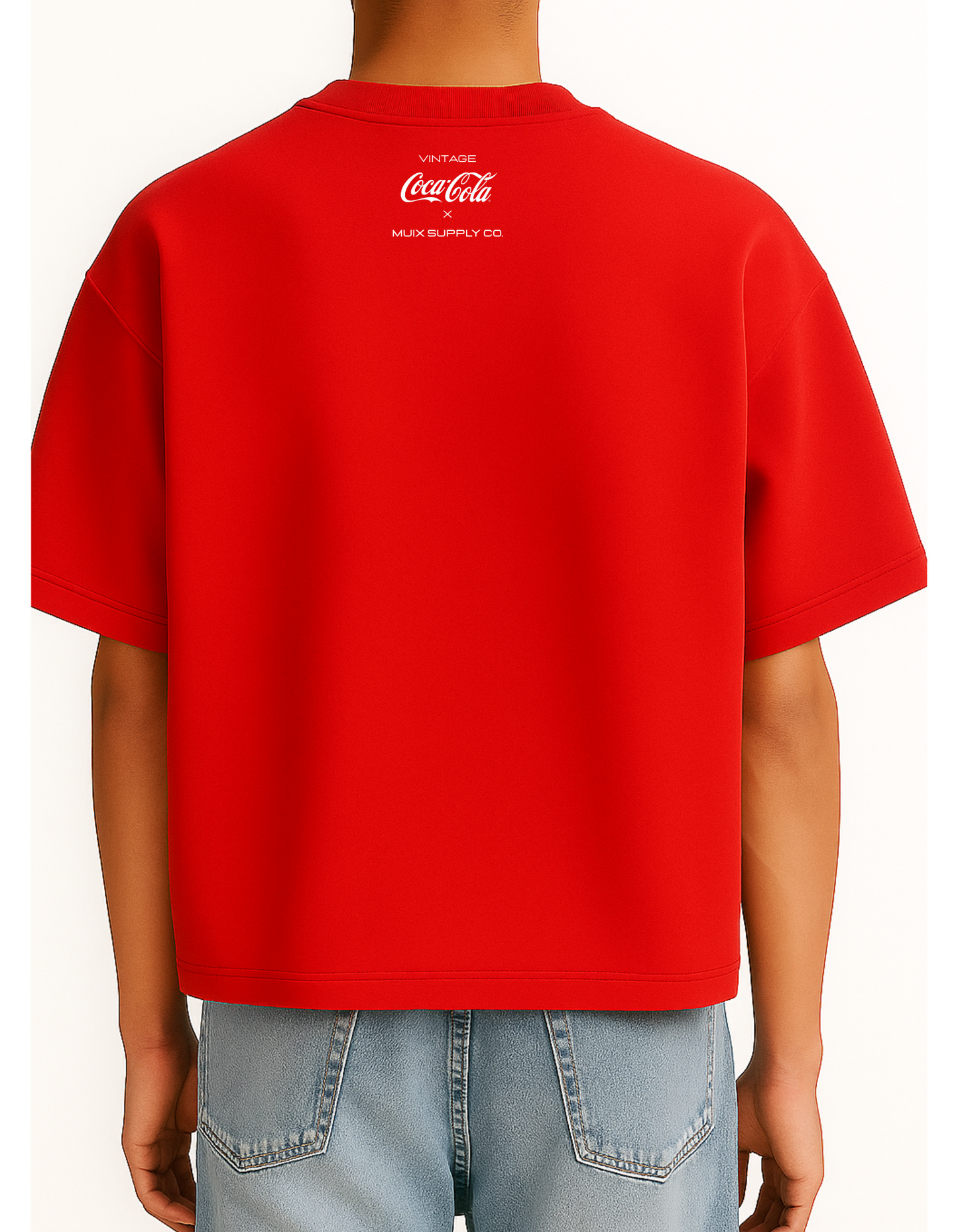 The Vintage Cola - 100% premium cotton, this oversized cropped tee