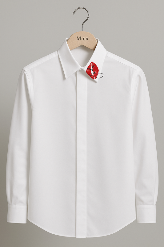 The Formal Romeo - 100% Premium Cotton | Regular Fit | Bold Collar Statement